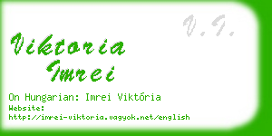 viktoria imrei business card
